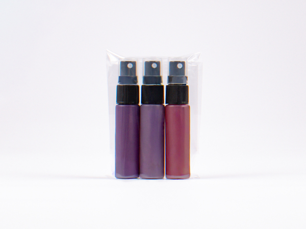 SET: Zerstäuberflasche "Emma" pastell red, 10ml – alle Varianten in einem Paket